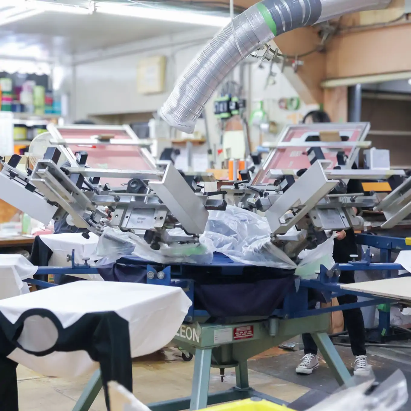 シルクスクリーン回転印刷機