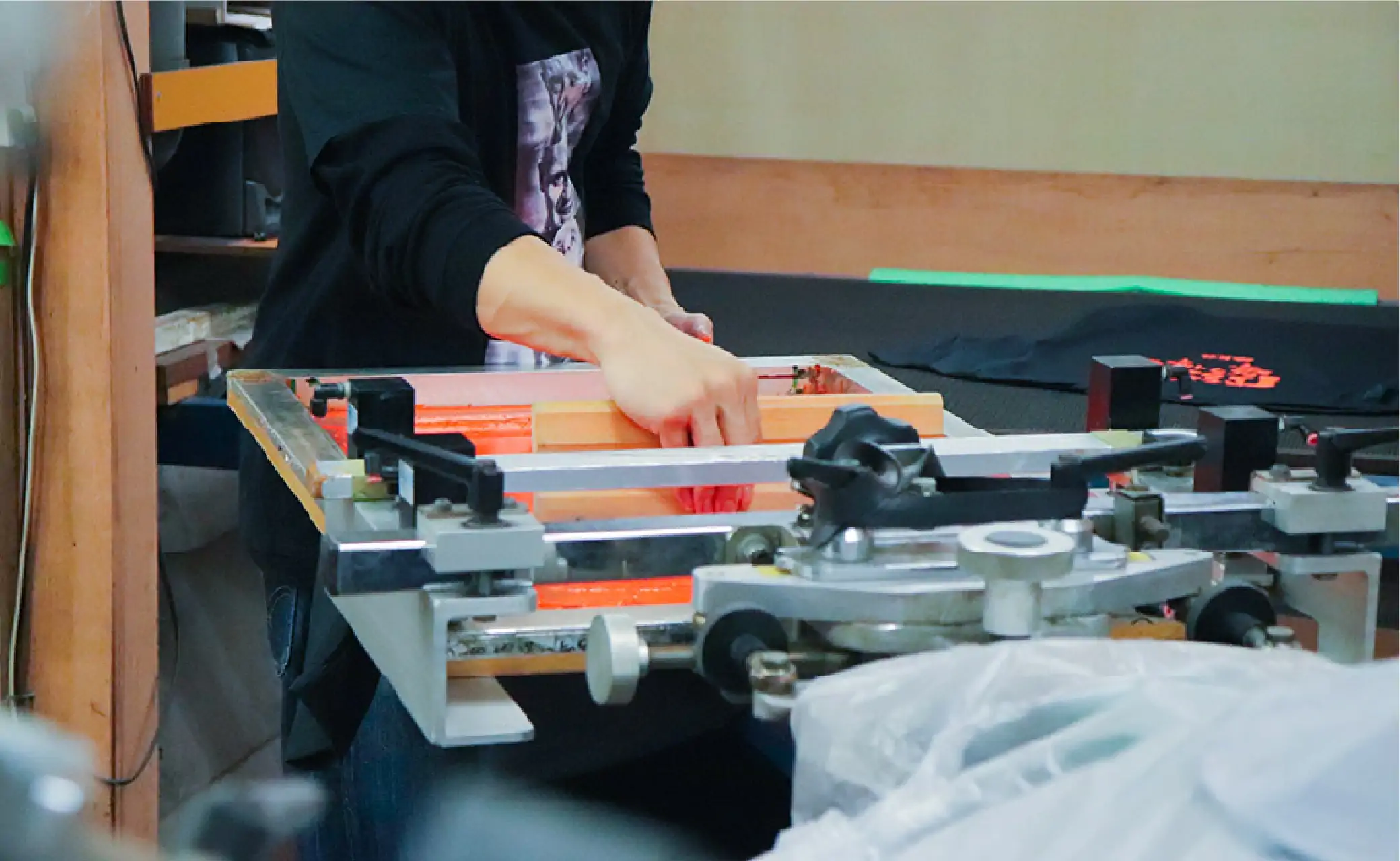 自社工場の印刷機